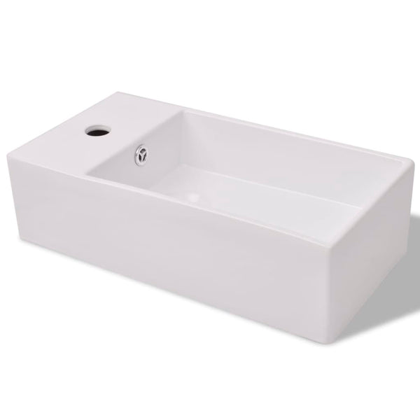 vidaXL 3-Piece Bathroom Furniture Set with Sink Beige