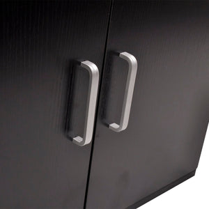 vidaXL 9-piece Bathroom Furniture and Sink Set Black