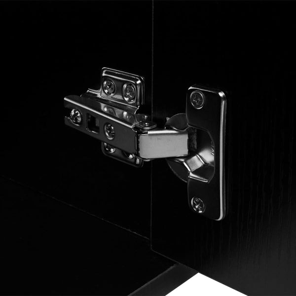 vidaXL 9-piece Bathroom Furniture and Sink Set Black