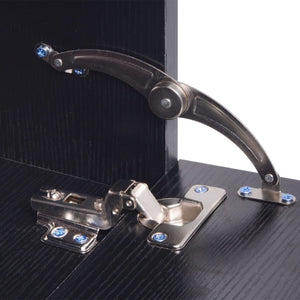 vidaXL 8-piece Bathroom Furniture and Sink Set Black