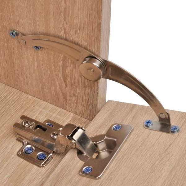 vidaXL 8-Piece Bathroom Furniture and Sink Set Beige