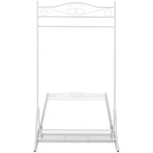 vidaXL Garment Rack Steel White
