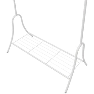 vidaXL Garment Rack Steel White