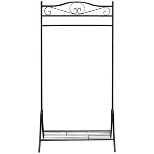 vidaXL Garment Rack Black Steel