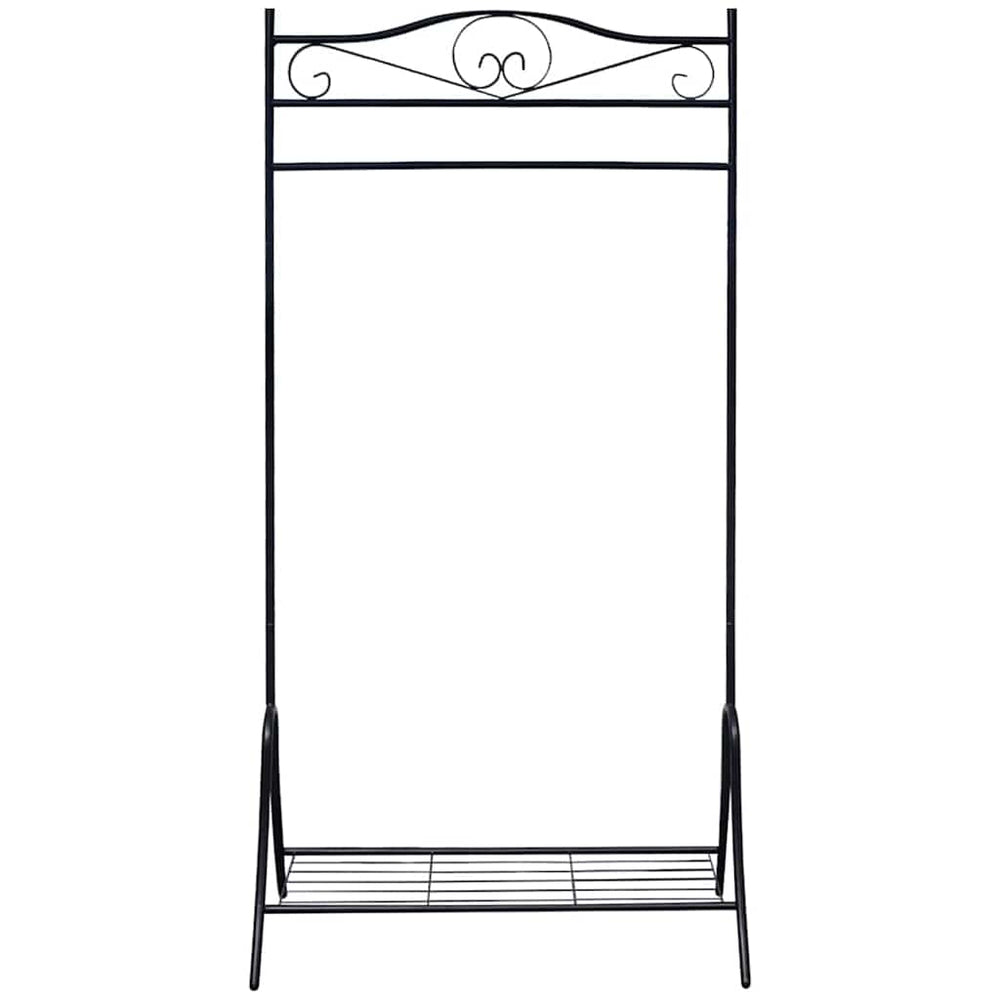 vidaXL Garment Rack Black Steel