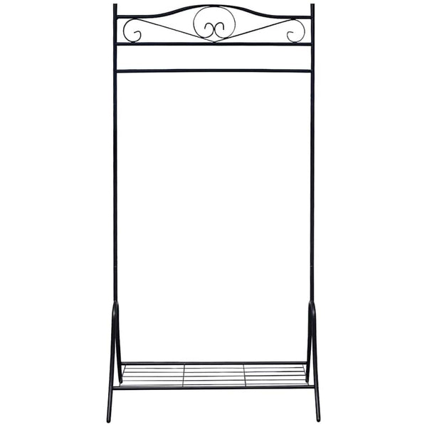 vidaXL Garment Rack Black Steel