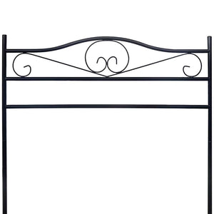 vidaXL Garment Rack Black Steel