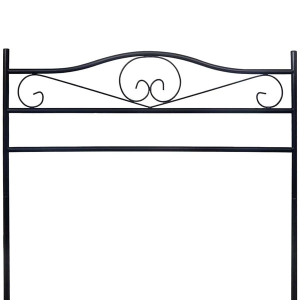 vidaXL Garment Rack Black Steel