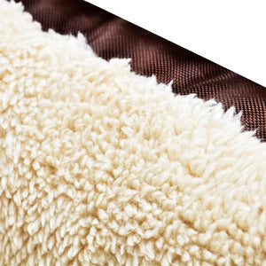 vidaXL Dog Bed Brown and Beige XXL