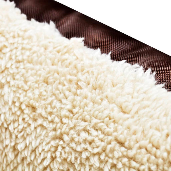 vidaXL Dog Bed Brown and Beige XXL