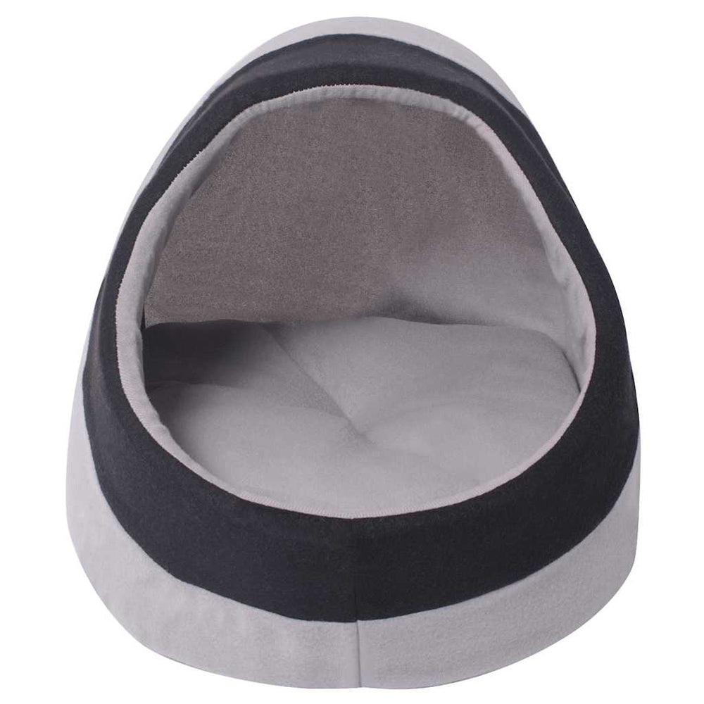 vidaXL Cat Cave Grey and Black L