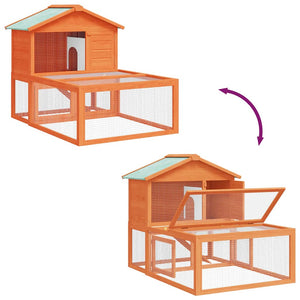 vidaXL Small Animal/Rabbit Hutch Wood