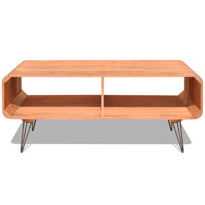 vidaXL Coffee Table 90x55.5x38.5 cm Solid Paulownia Wood Brown