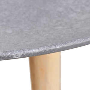 vidaXL 2-Piece Side Table/Coffee Table Set 55 cm & 44 cm Concrete Grey