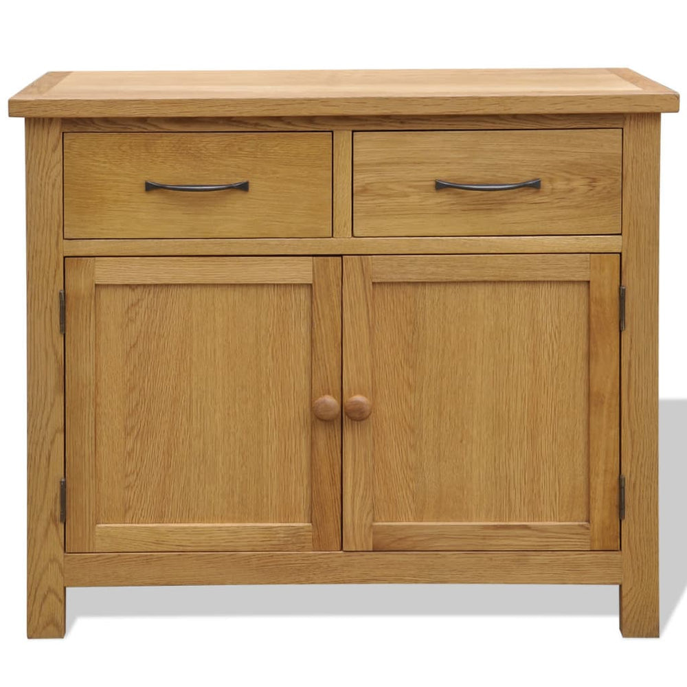 vidaXL Sideboard 90x33.5x83 cm Solid Oak Wood