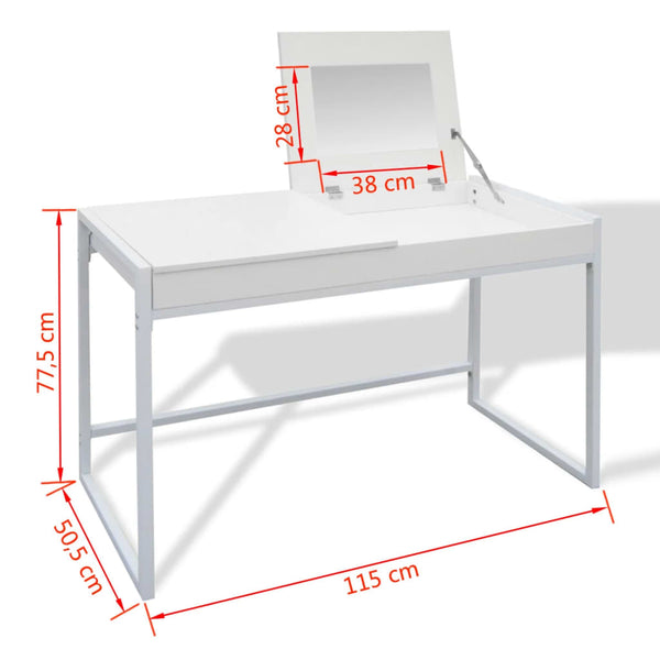 vidaXL Dressing Table White
