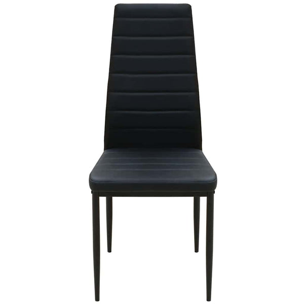 vidaXL 5-Piece Dining Set Dining Table with Chairs Black