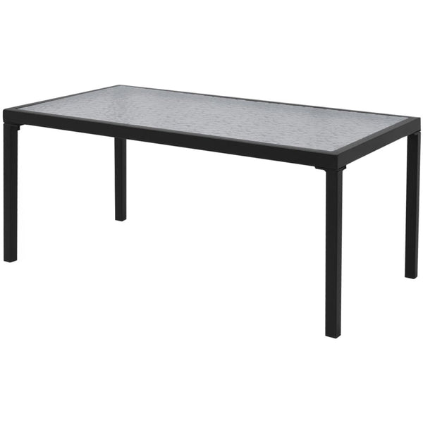 vidaXL 4-piece Garden Lounge Set Textilene Black