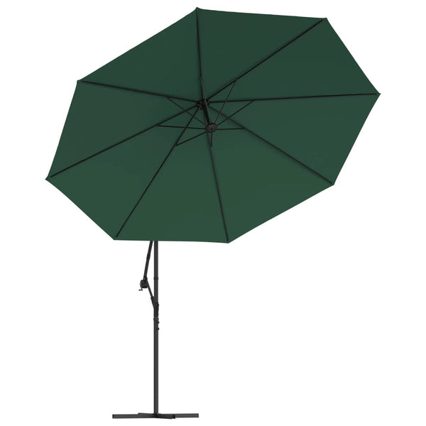 vidaXL Cantilever Parasol 3.5 m Green