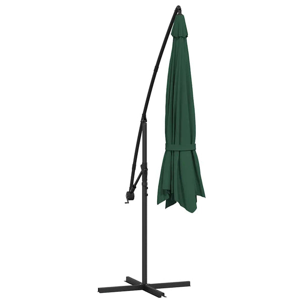 vidaXL Cantilever Parasol 3.5 m Green