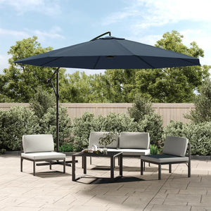vidaXL Cantilever Parasol 3.5 m Blue
