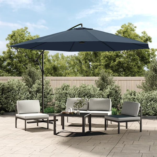 vidaXL Cantilever Parasol 3.5 m Blue