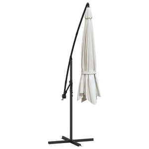vidaXL Cantilever Parasol 3.5 m Sand White