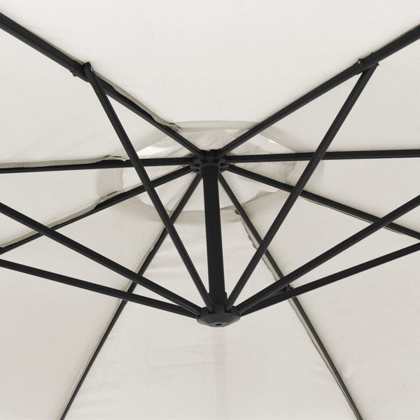 vidaXL Cantilever Parasol 3.5 m Sand White