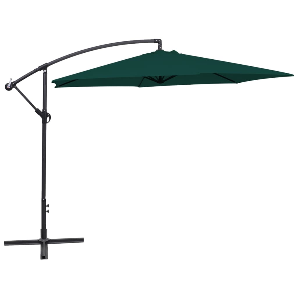 vidaXL Cantilever Parasol 3 m Green