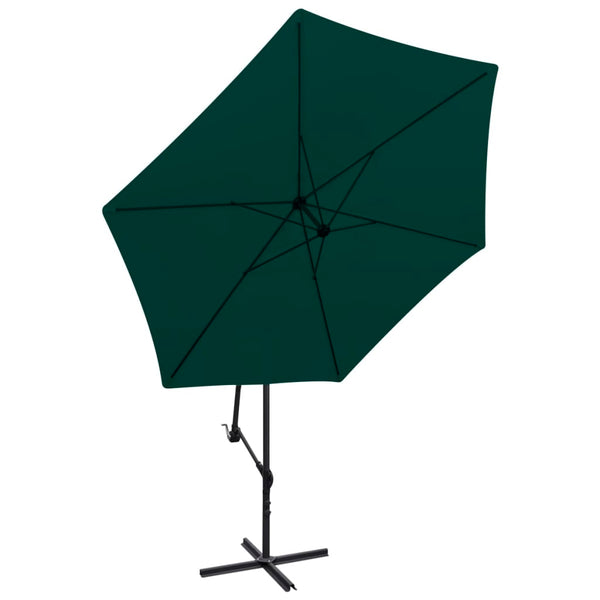 vidaXL Cantilever Parasol 3 m Green