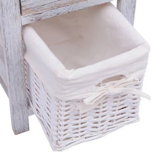 vidaXL Bedside Tables 2 pcs. Wood White