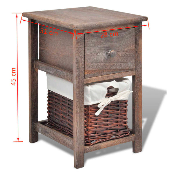 vidaXL Nightstands 2 pcs. Wood Brown