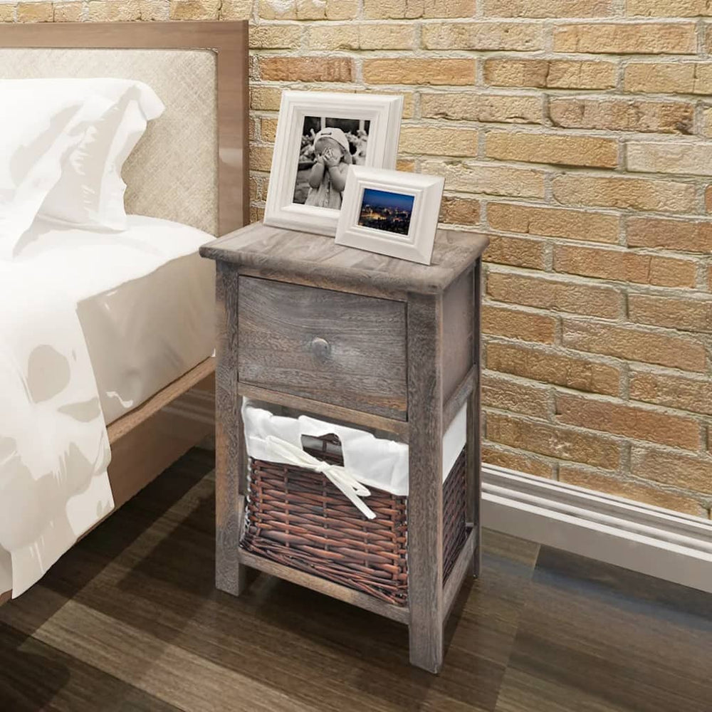 vidaXL Nightstands 2 pcs. Wood Brown