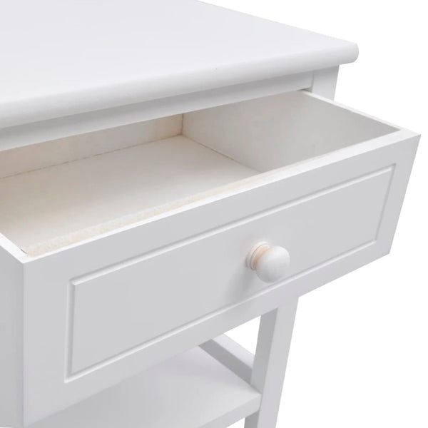 vidaXL Bedside Tables 2 pcs. Wood White