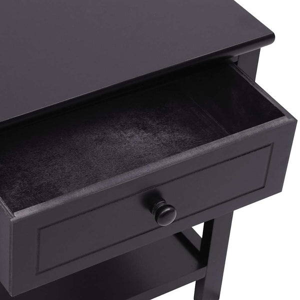 vidaXL Nightstands 2 pcs. Wood Black