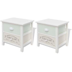 vidaXL Nightstands 2 pcs. French Style Wood