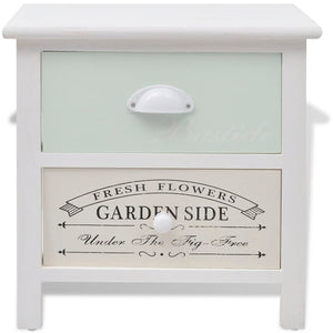 vidaXL Nightstands 2 pcs. French Style Wood