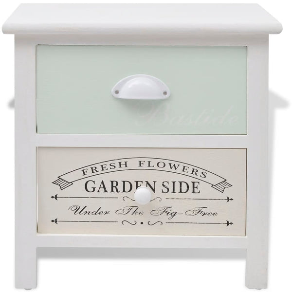 vidaXL Nightstands 2 pcs. French Style Wood