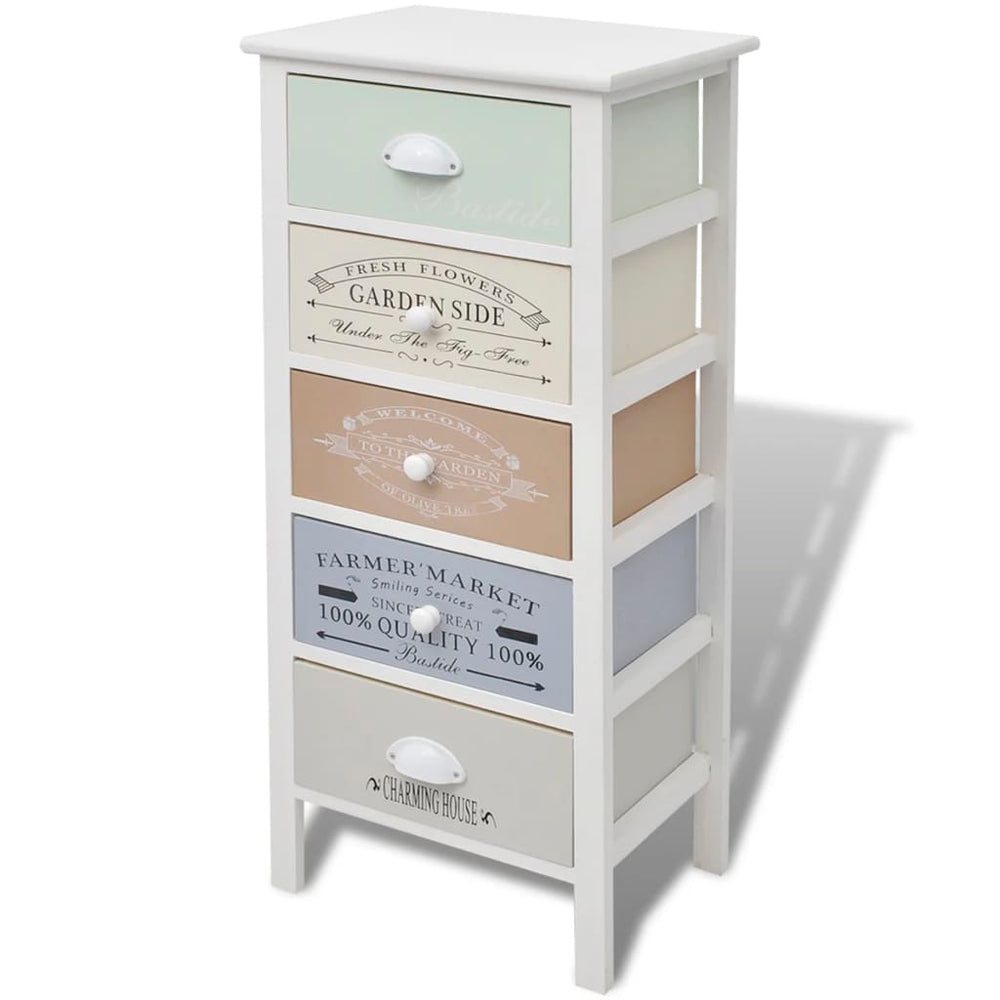 vidaXL French Style 5-Drawer Sideboard Wooden