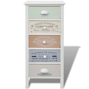 vidaXL French Style 5-Drawer Sideboard Wooden