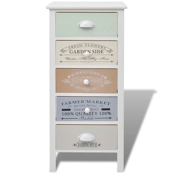 vidaXL French Style 5-Drawer Sideboard Wooden