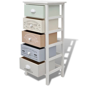 vidaXL French Style 5-Drawer Sideboard Wooden