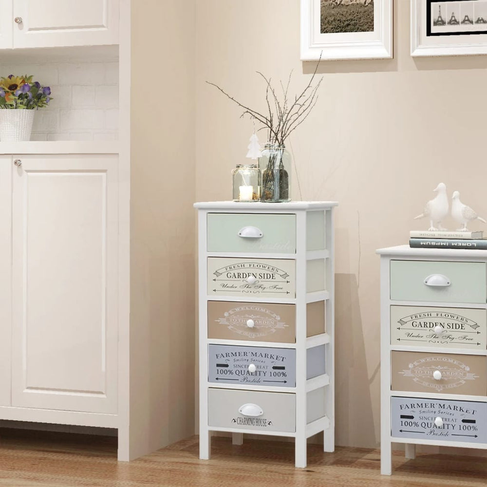 vidaXL French Style 5-Drawer Sideboard Wooden