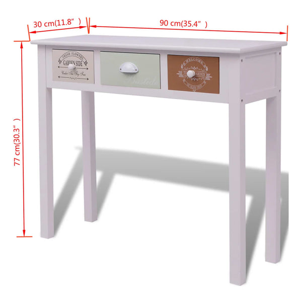vidaXL French-Style Console Table Wood