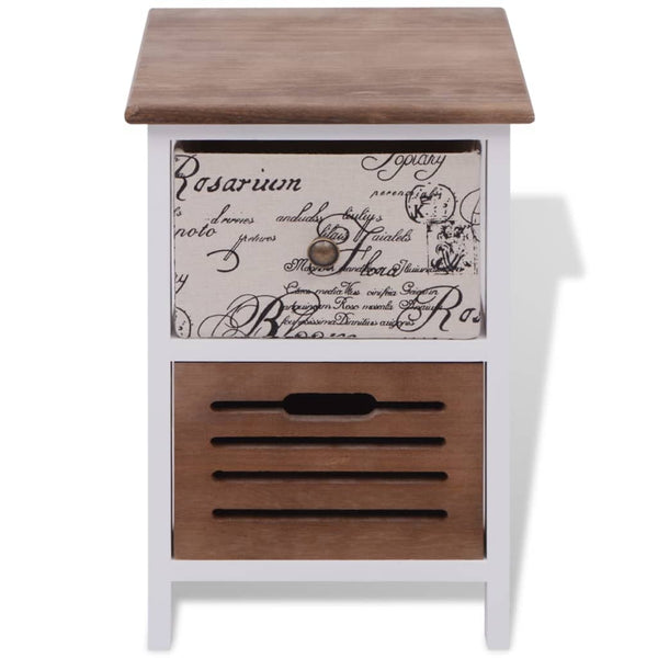 vidaXL Bedside Tables 2 pcs. Wood