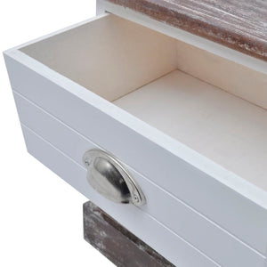 vidaxL Bedside Cabinets 2 pcs. Brown and White