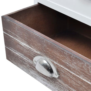 vidaxL Bedside Cabinets 2 pcs. Brown and White