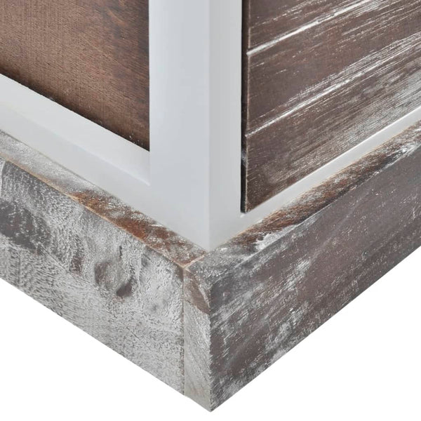 vidaxL Bedside Cabinets 2 pcs. Brown and White