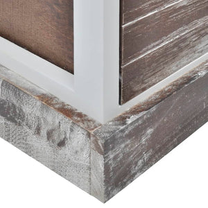 vidaxL Bedside Cabinets 2 pcs. Brown and White