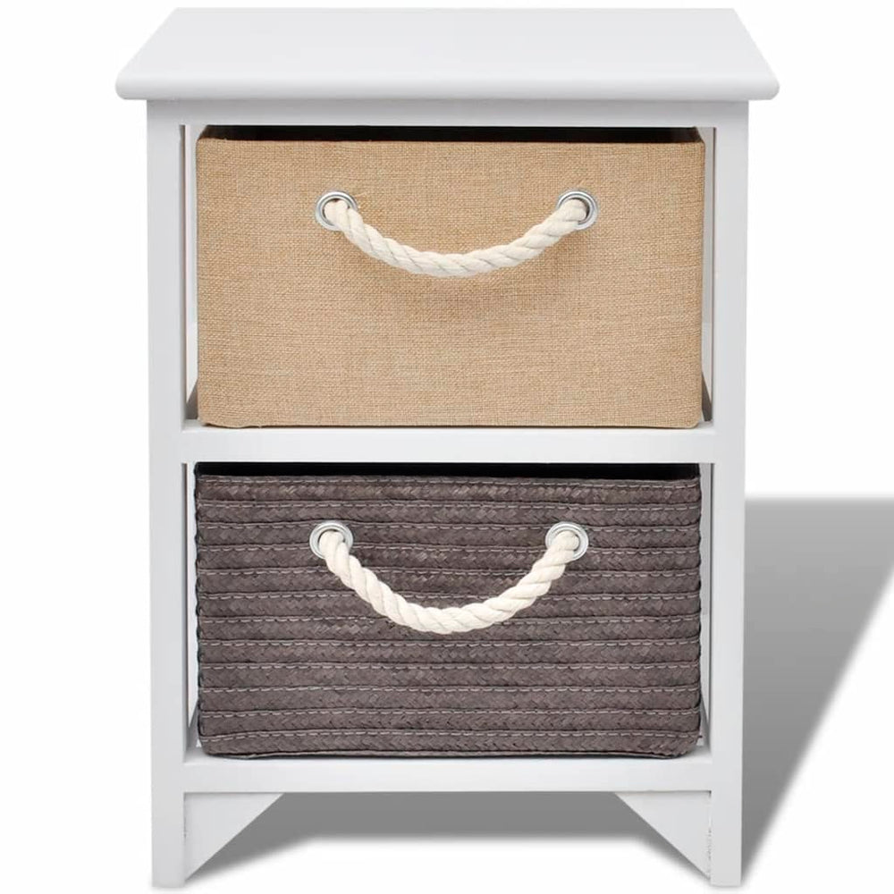 vidaXL Solid Wood Nightstand